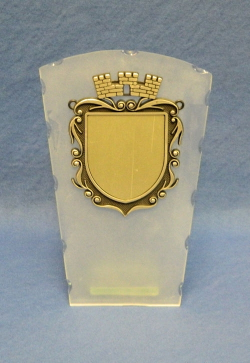 Glaspreis mit Wappenform