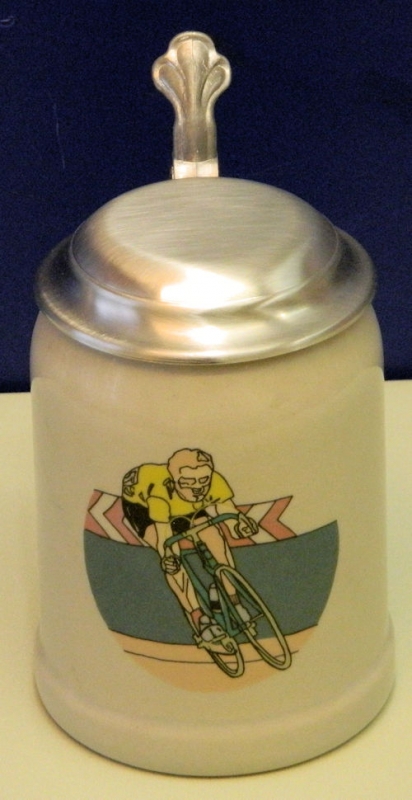 Bierkrug Radfahrer