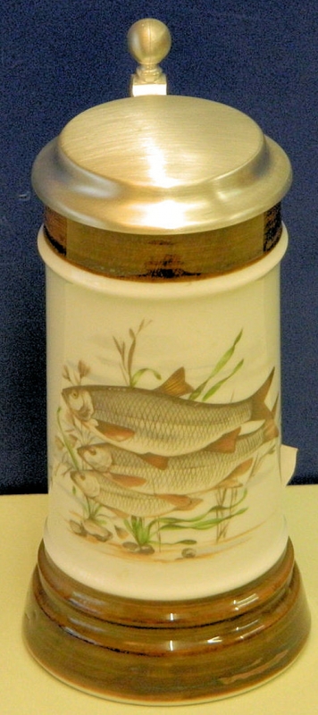 Porzellankrug Fische