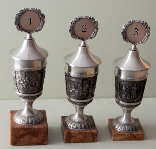 Zinnpokale mit Motiv